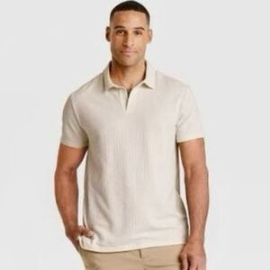 Goodfellow & Co Men's Light Cream Polo Shirt. XL